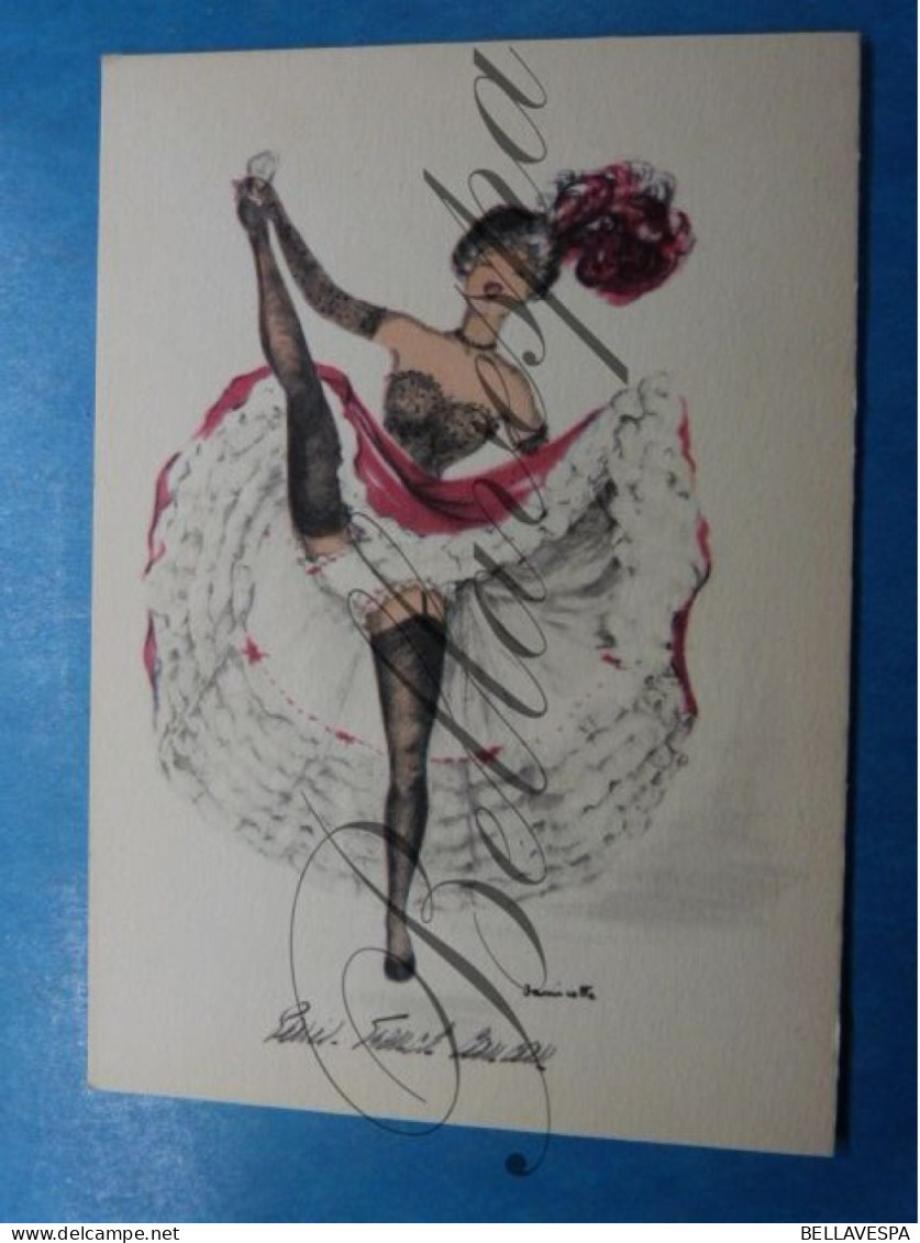 Paris French Cancan Folies Bergere N°1 -n°4- N°7, /3 X Cpsm - Inns