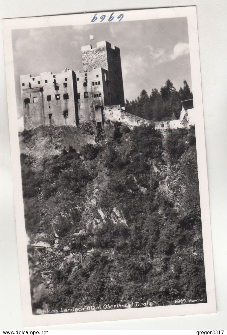 D9259) Schloss LANDECK - Oberinntal - Tolle Alte FOTO AK - Seitliche Schlossansicht Alt - Landeck