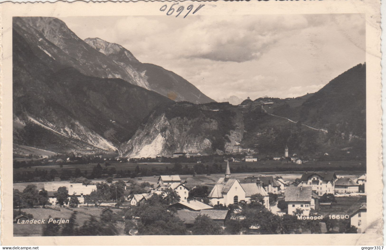 D9262) LANDECK PERJEN - Kirche Häuser - Super FOTO AK - Landeck