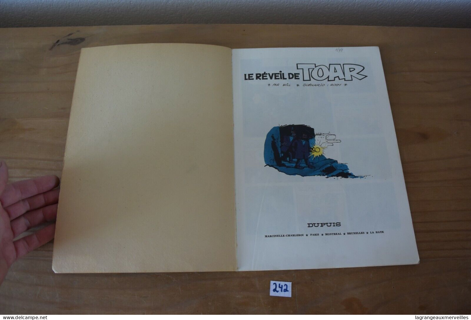 C242 BD - Le Reveil De Toar - Tif Et Tondu - Tome 12 - 1968 - Tif Et Tondu