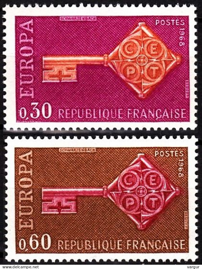 FRANCE 1968 EUROPA. Complete Set, MNH - 1968