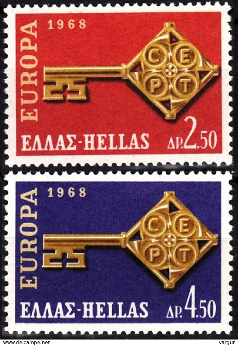 GREECE 1968 EUROPA. Complete Set, MNH - 1968