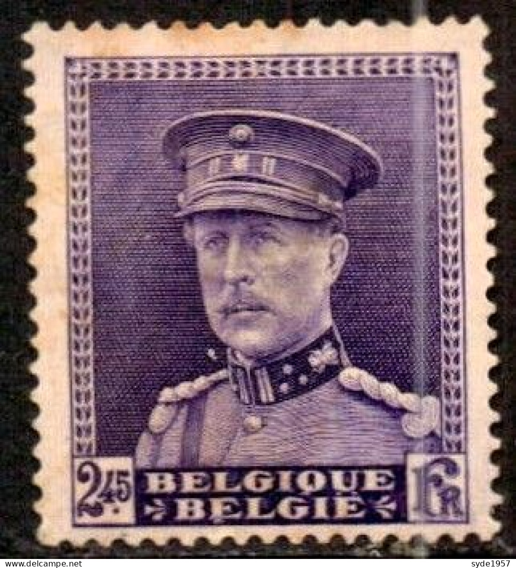 Belgique 1931-32 Albert En Casquette, Neuf Y&T 322 Cote >3€ - 1931-1934 Kepi