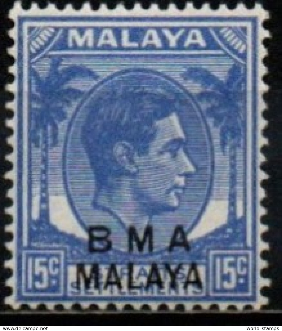 B.M.A. MALAYA 1945 * - Malaya (British Military Administration)