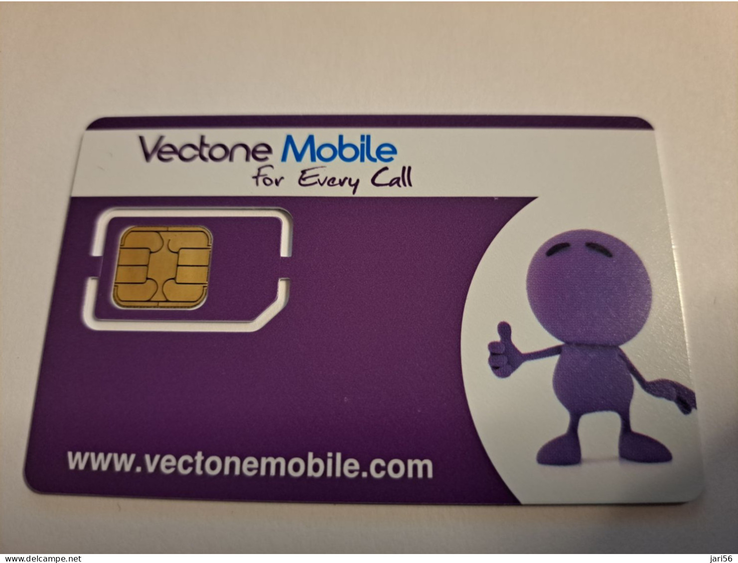 UNITED KINGDOM /  GSM /  SIM CARD /  PROVIDER ; VECTONE MOBILE        /   MINT  CARD  ** 15812** - [10] Colecciones