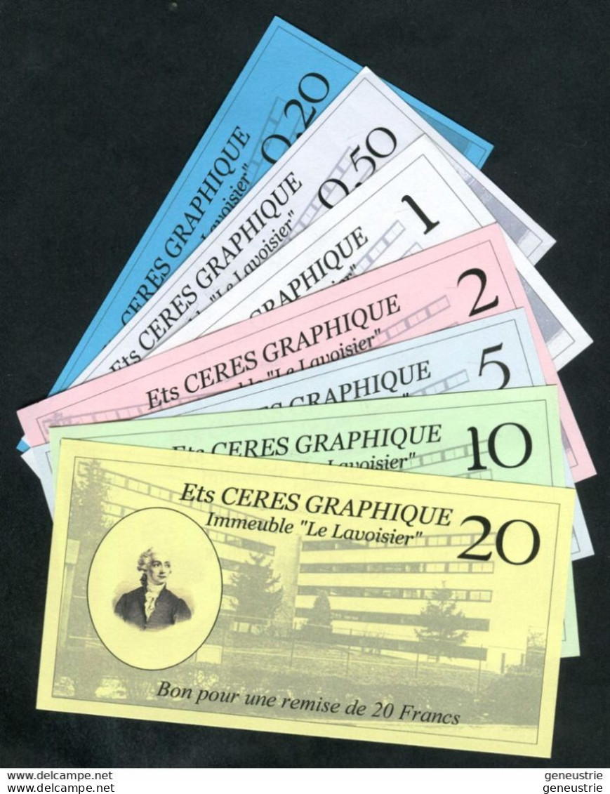 Série De Bon De Réduction - Billet De Nécessité "Ets Cérès Graphique - Immeuble Le Lavoisier" à Herblay 95 Val D'Oise - Bons & Nécessité