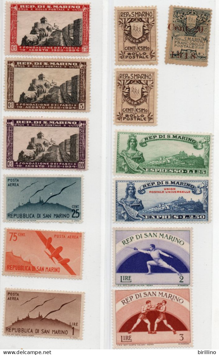 San Marino - Selezione Di Valori - Collections, Lots & Series