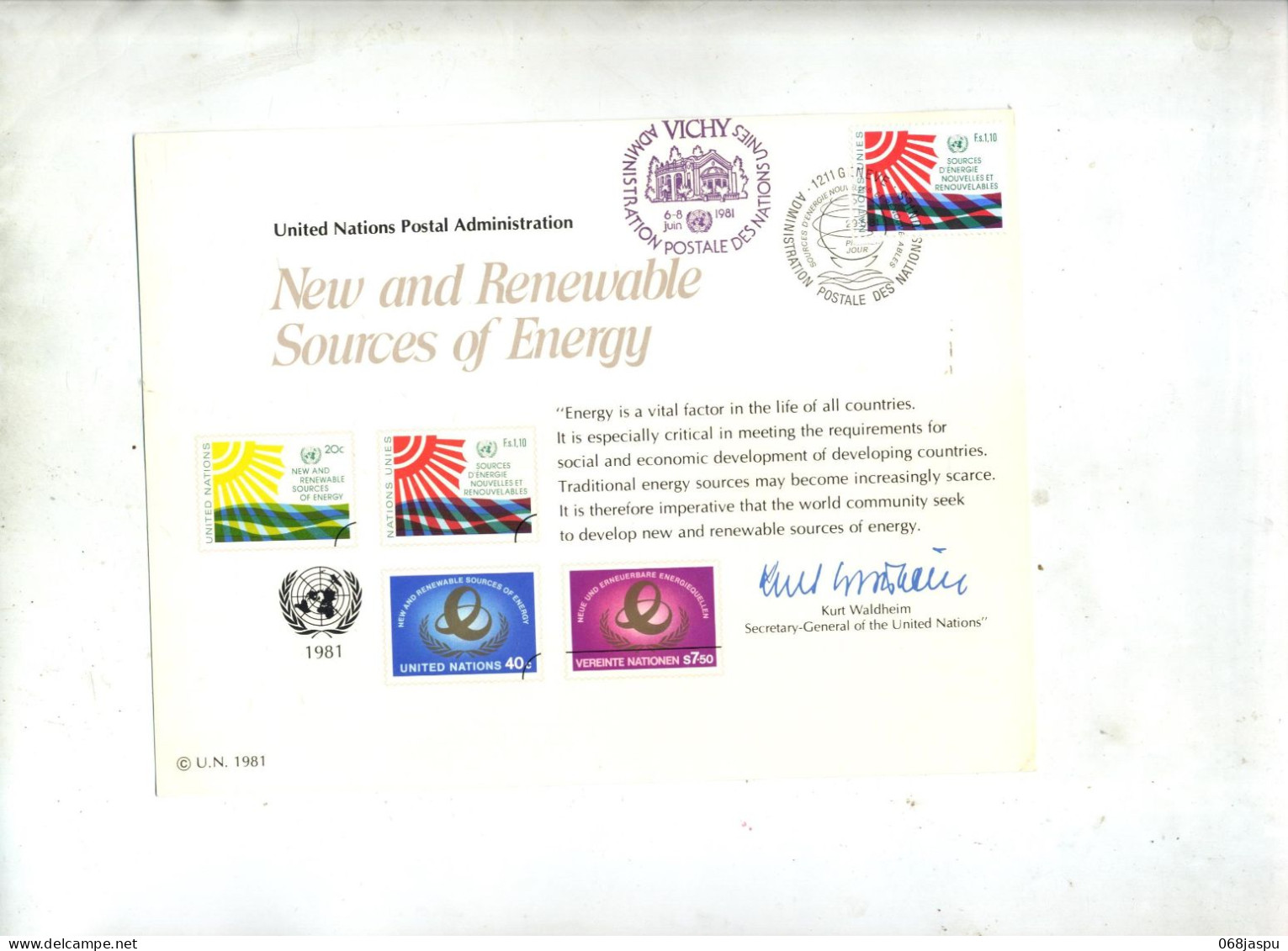 Notice énergie Nouvelle Cachet Geneve - Covers & Documents