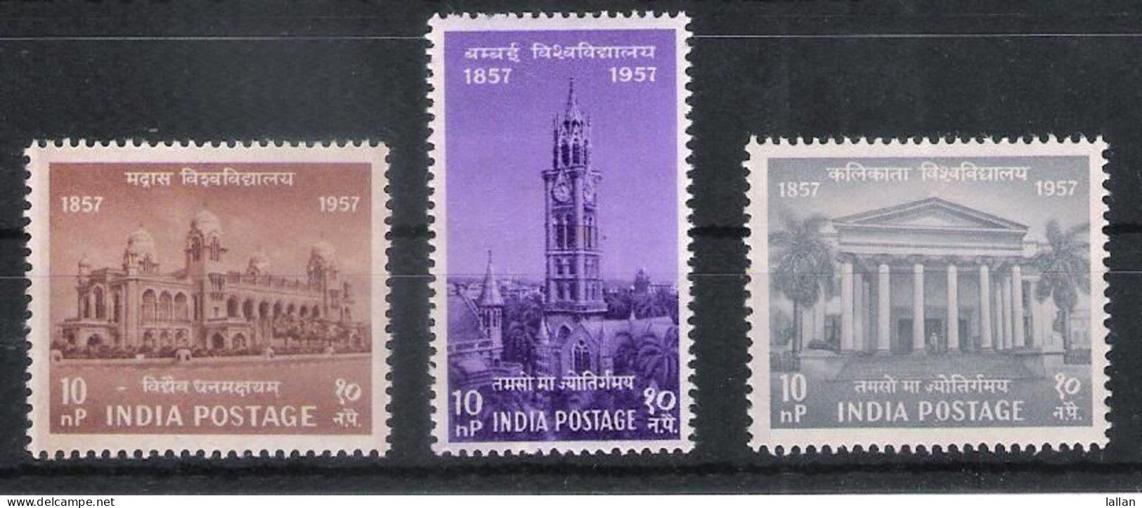 Cntenary Of Indian Universities, SG#392-94, Condition As Per Scan SGALB-1, MNH, - Neufs