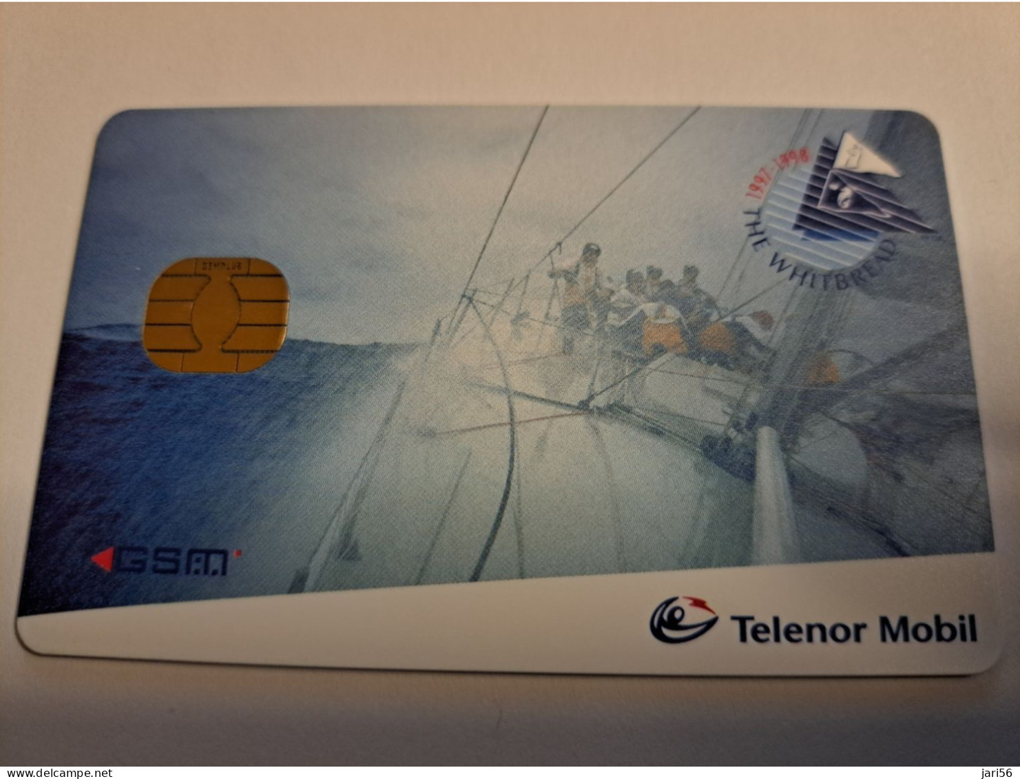 NORWAY NOORWEGEN / GSM/  SIMCARD WHITE BREAD  RACE /  TELENOR / WITH CHIP  MINT  ** 15822** - Noorwegen