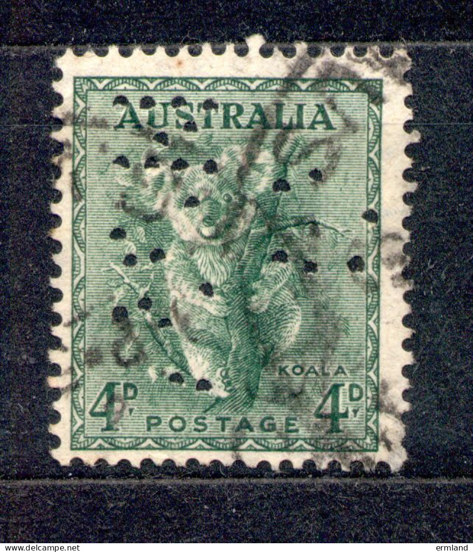 Australia Australien 1937 - Michel Nr. 144 C O Mit Perfin (Perforated Initials) - Used Stamps