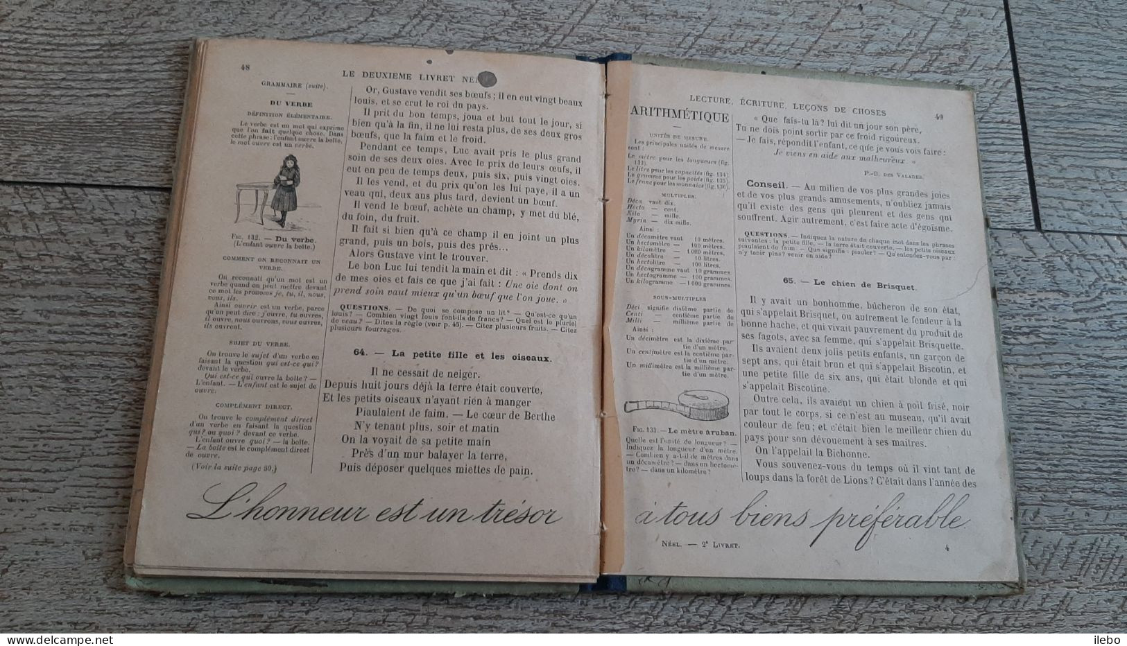 Lecture Méthode Neel  1912 2e Livret Illustré Scolaire - 6-12 Ans