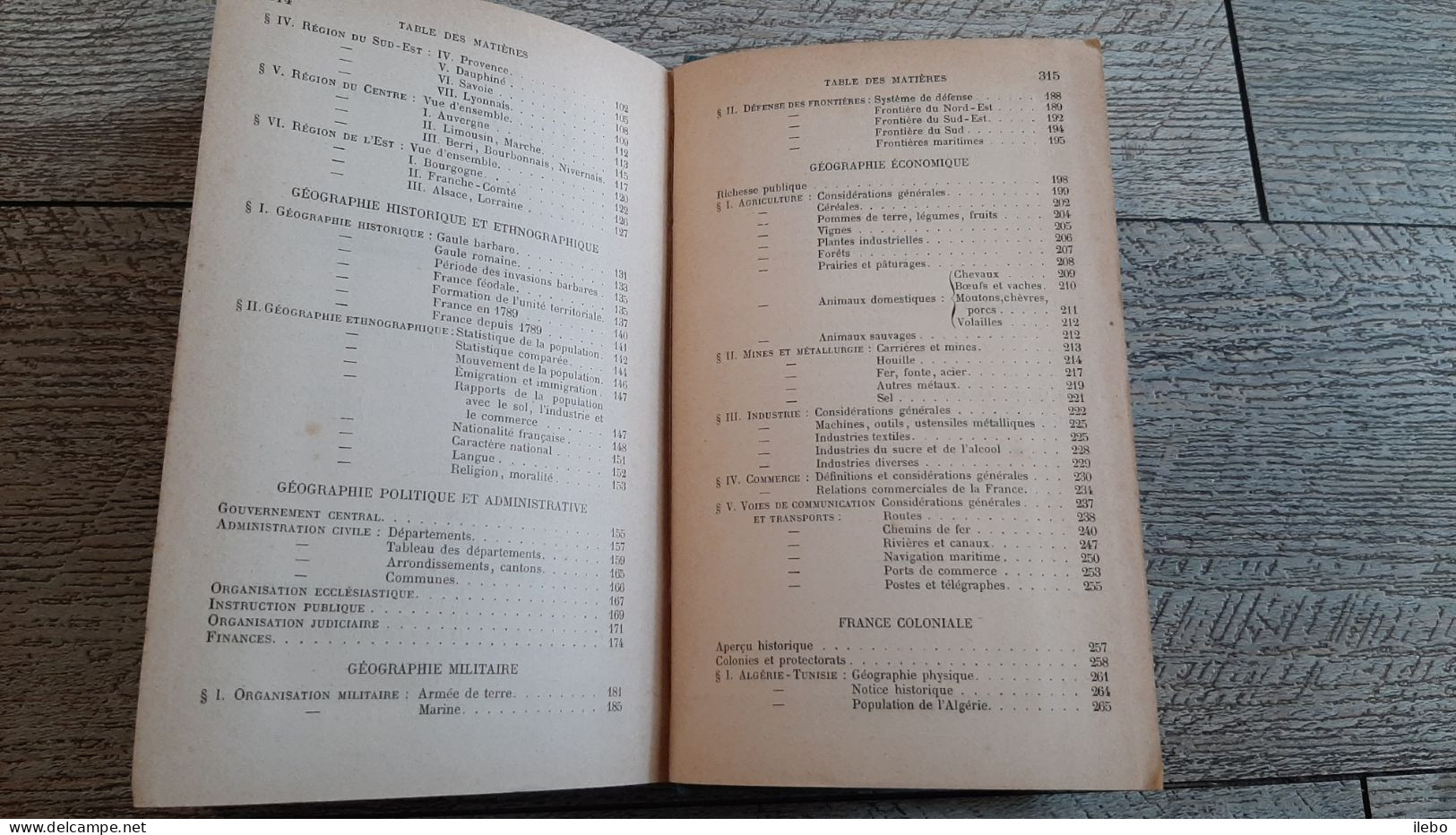 Cours De Géographie France Et Colonies Abbé Dupont 1891 Cartes Cours Supérieur - 12-18 Ans