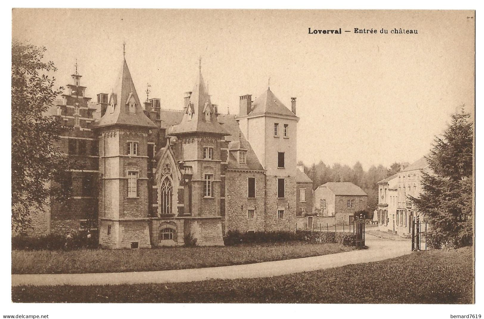 Belgique  -  Loverval -   Entree Du  Chateau - Gerpinnes