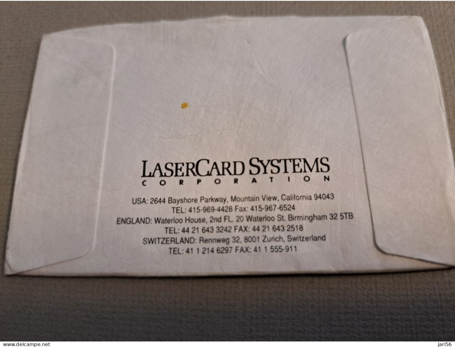 UNITED STATES USA AMERIKA /LASERCARD/ OPTICAL MEMORY CARD/ SAMPLE/ VERY DIFFICULT TO FIND / OLDER CARD  / MINT**15829** - Amerivox
