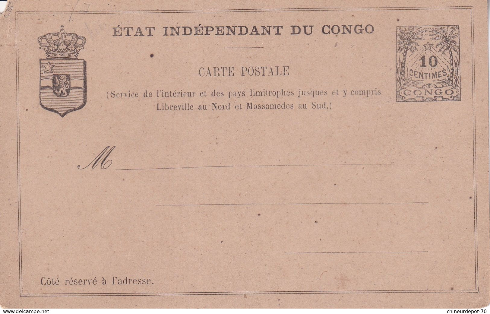 état Indépendant Du Congo - Ganzsachen