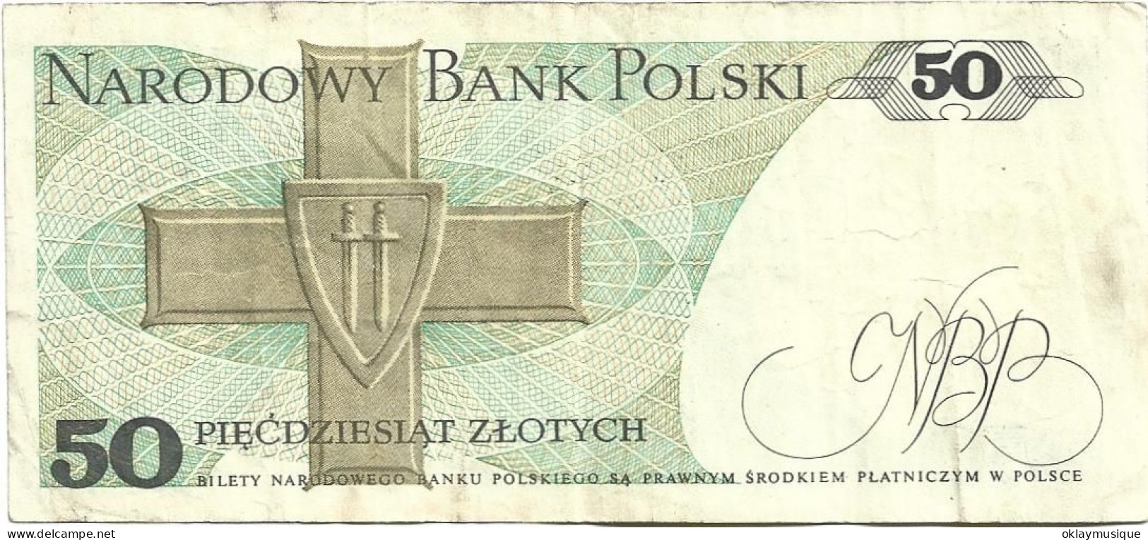 50 Zlotych 1975-78 (recto) Karol Świerczewski Général Polonais,(verso) Ordre De La Croix De Grunwald - Pologne