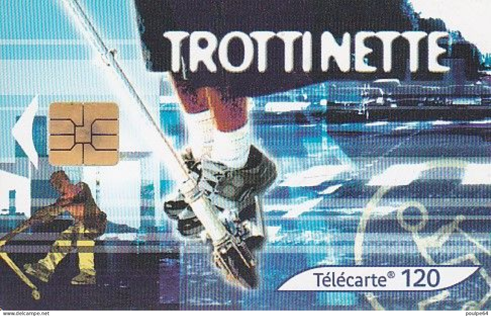F1174  08/2001 - TROTTINETTE - 120 SO3 - (verso : N° Petits - Deux Lignes Alignées) - 2001