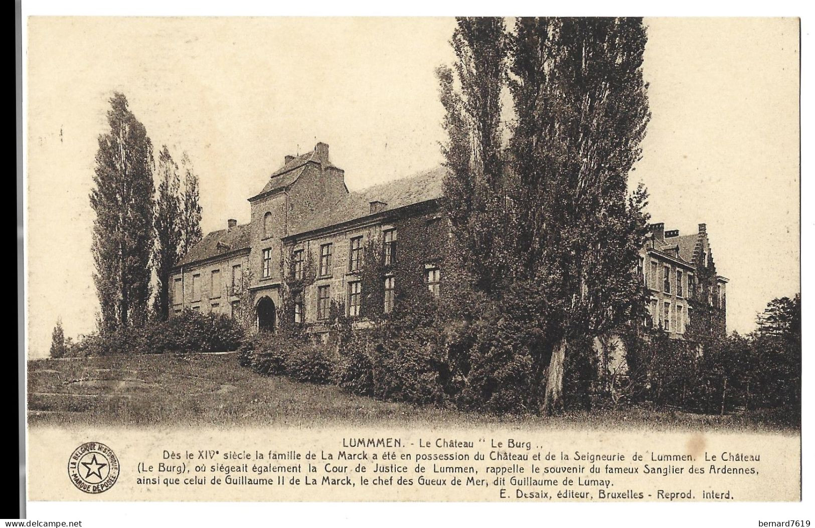 Belgique  -  Lummen - Le Chateau   Le Burg - Lummen