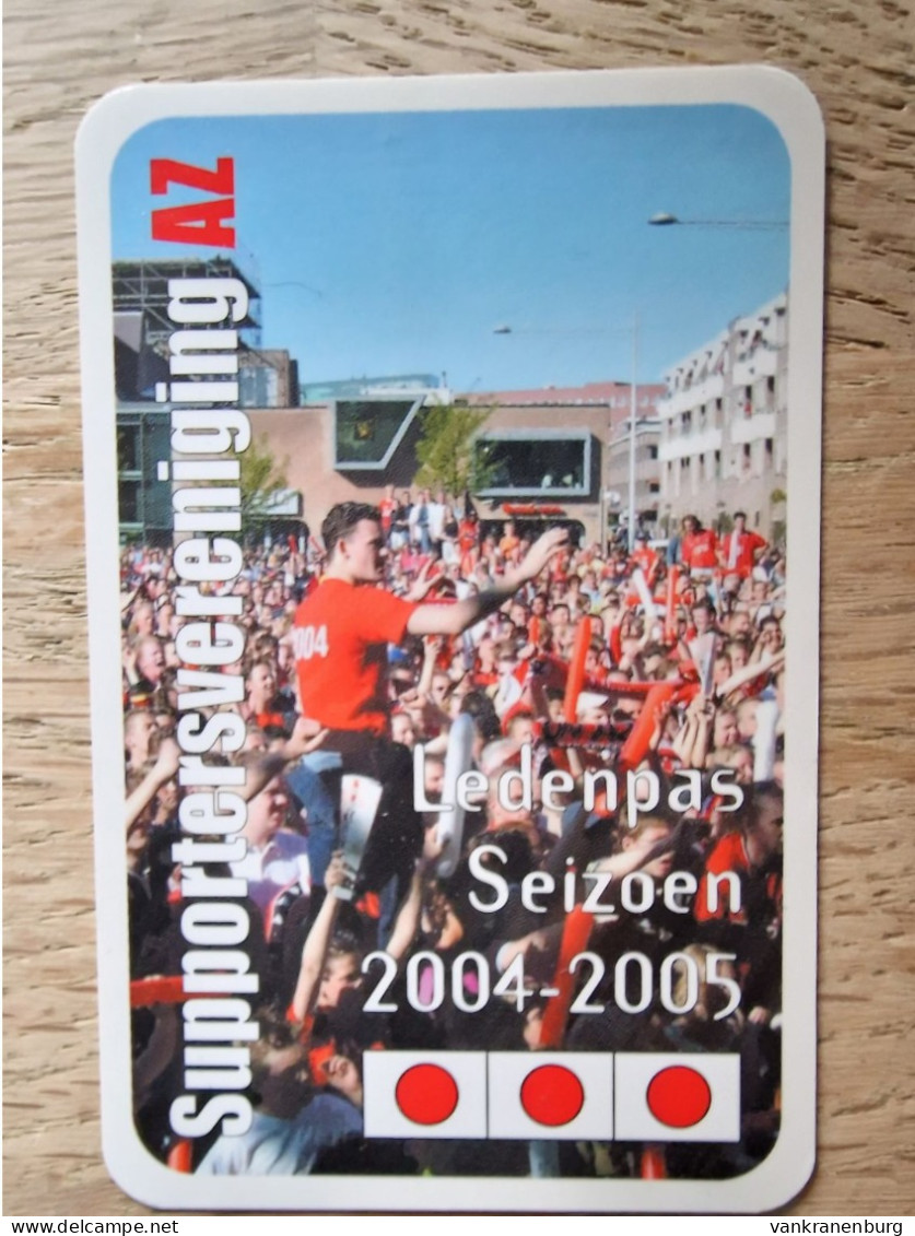 Supporters Association Club Card - AZ Alkmaar - 2004-2005 - Football Soccer Fussball Voetbal Foot - Habillement, Souvenirs & Autres