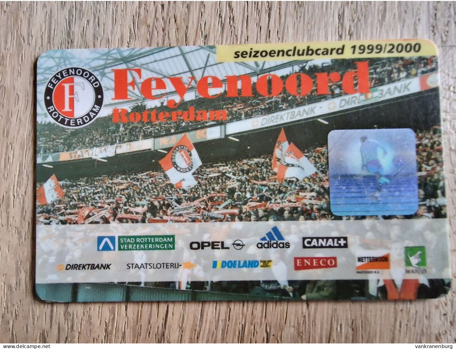 Season Club Card - Feyenoord Rotterdam - 1999-2000 - Football Soccer Fussball Voetbal Foot - Habillement, Souvenirs & Autres