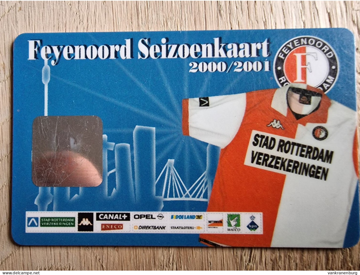 Season Club Card - Feyenoord Rotterdam - 2000-2001 - Football Soccer Fussball Voetbal Foot - Habillement, Souvenirs & Autres