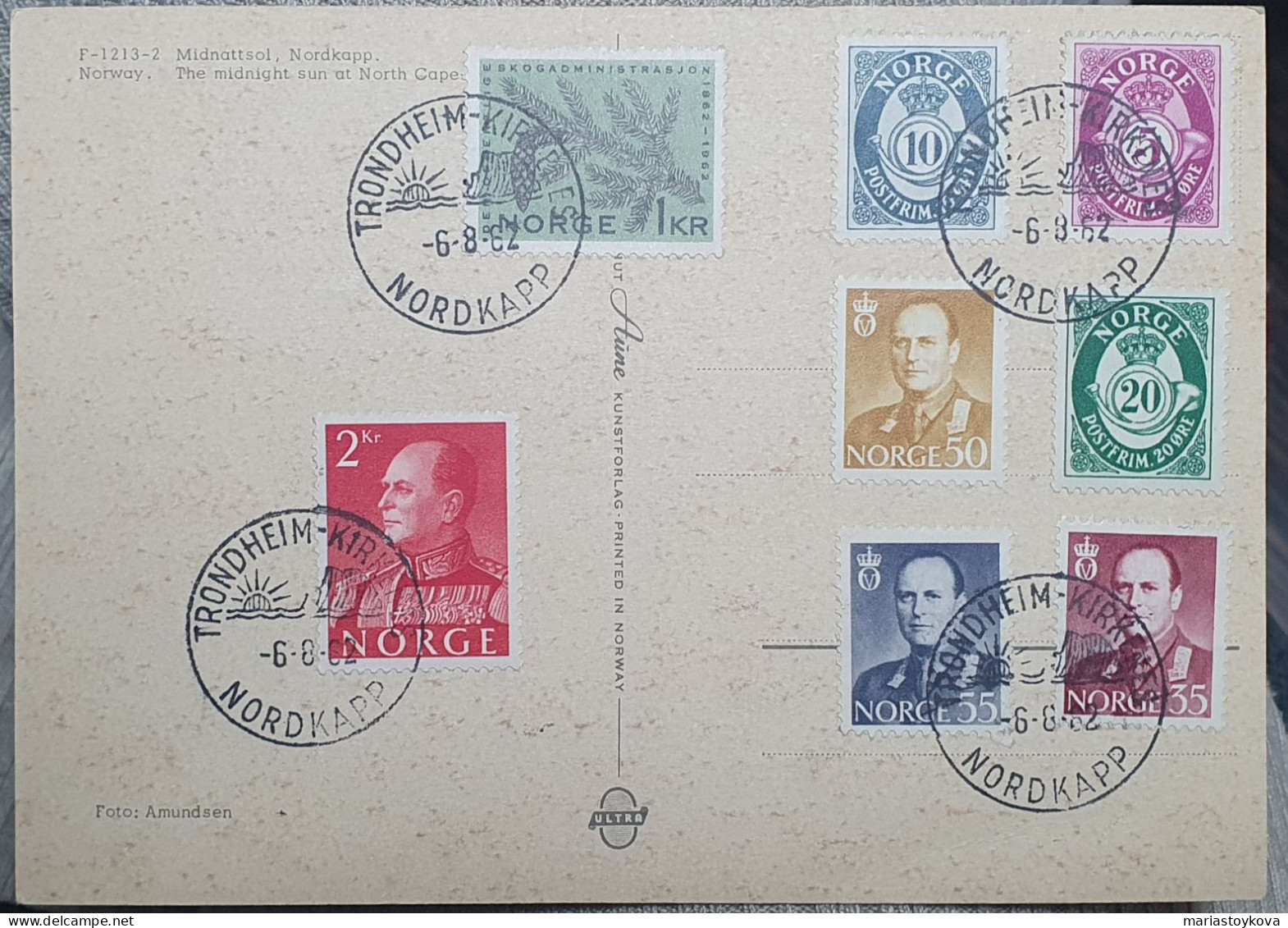 1962. Nordkapp. Norwegen. - Cartas & Documentos