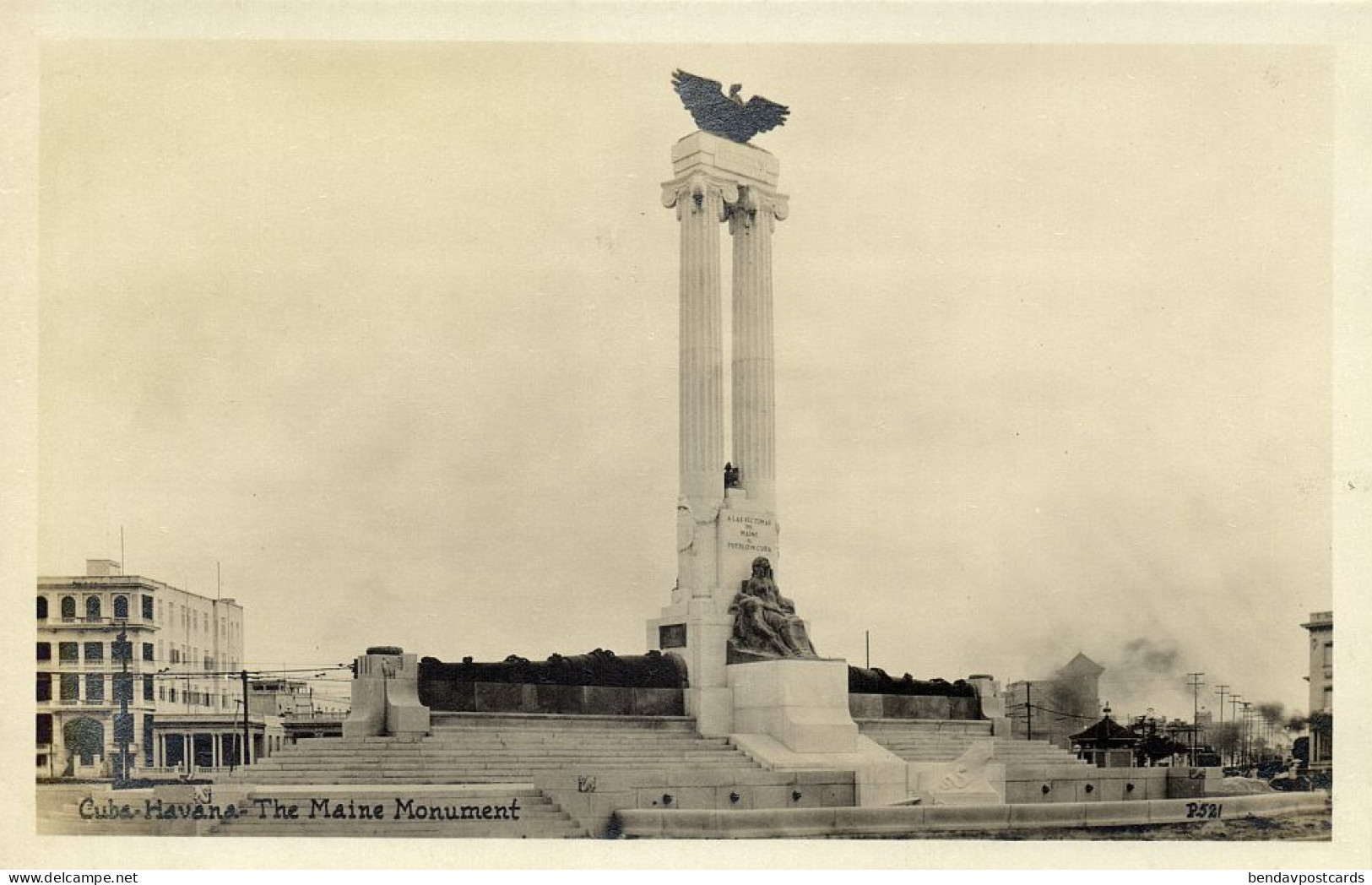 Cuba, HAVANA, The Maine Monument (1930s) RPPC Postcard - Cuba