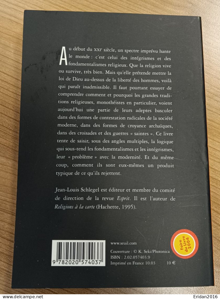 La Loi De Dieu Contre La Liberté Des Hommes : Jean Louis Schlegel  : FORMAT DE POCHE + - Sociologia