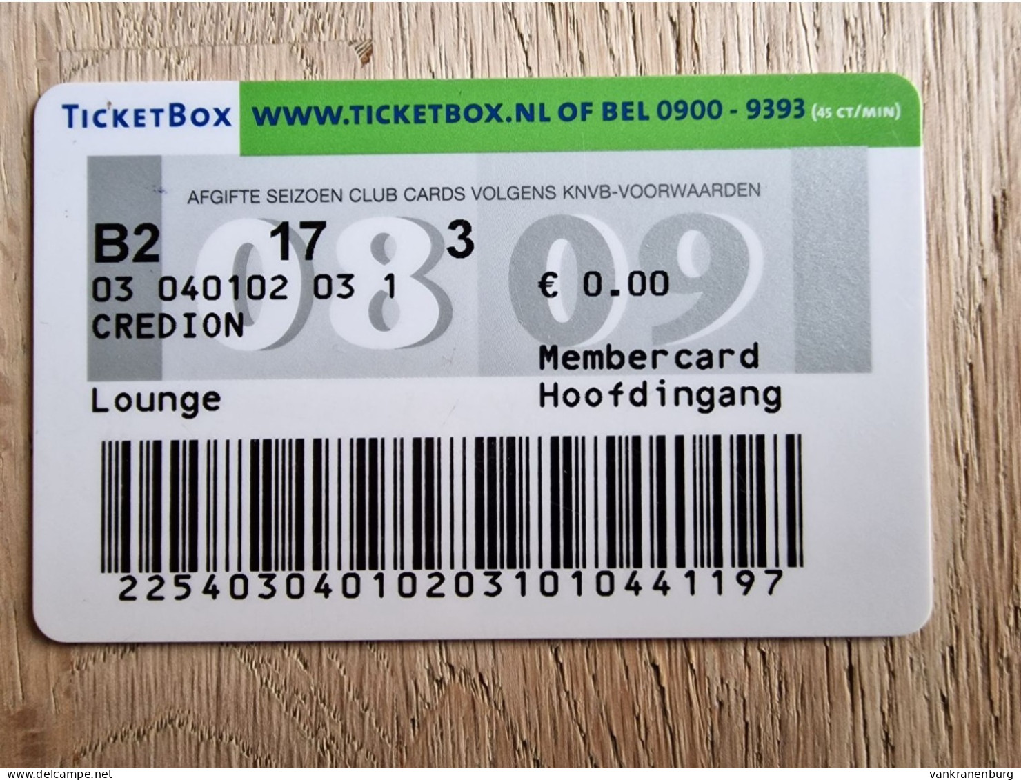 Member Club Card - FC Groningen - 2008-2009 - Football Soccer Fussball Voetbal Foot - Habillement, Souvenirs & Autres