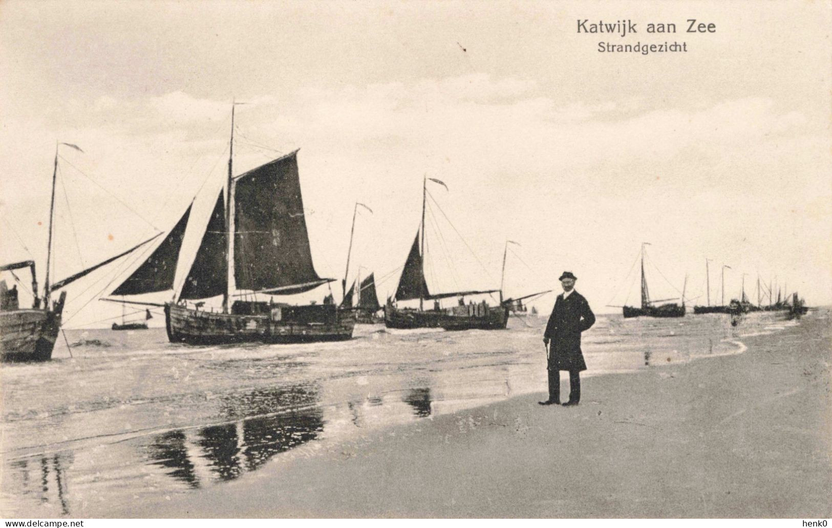 Katwijk Aan Zee Strandgezicht Met Boten K6239 - Katwijk (aan Zee)