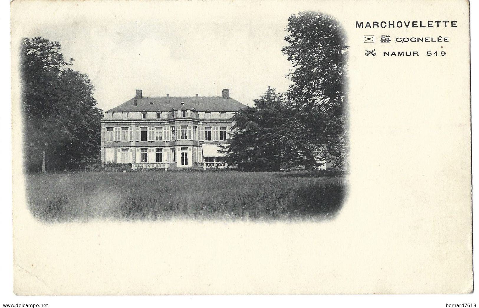 Belgique  -   Marchovelette   Par Cognelee  -  Baronne  De Gaiffier  D'hestro - Fernelmont