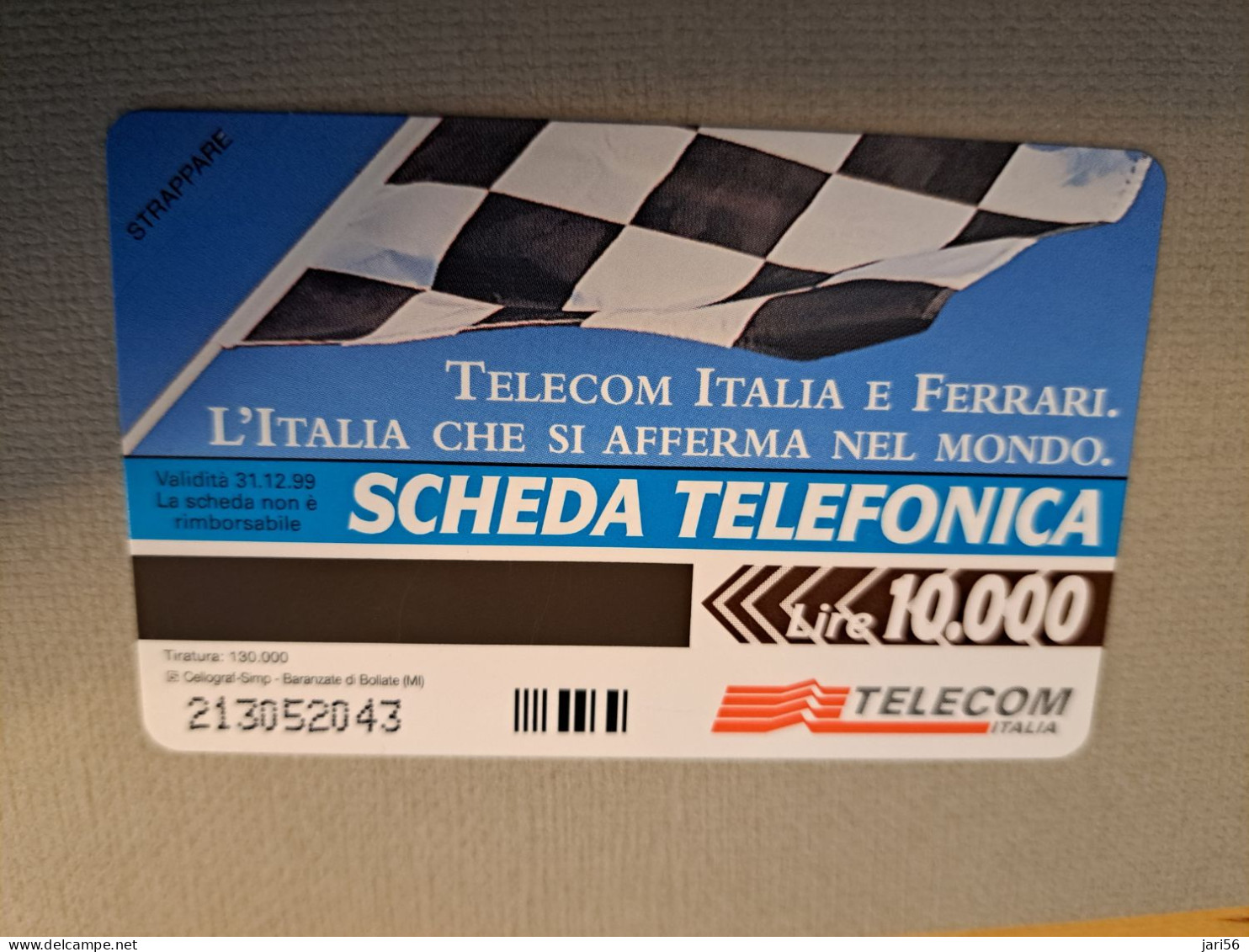 ITALIA LIRE 10000/  FERRARI/ AUTO RACING FORMULA 1    MAGSTRIPE  MINT  ** 15847 ** - Publiques Ordinaires