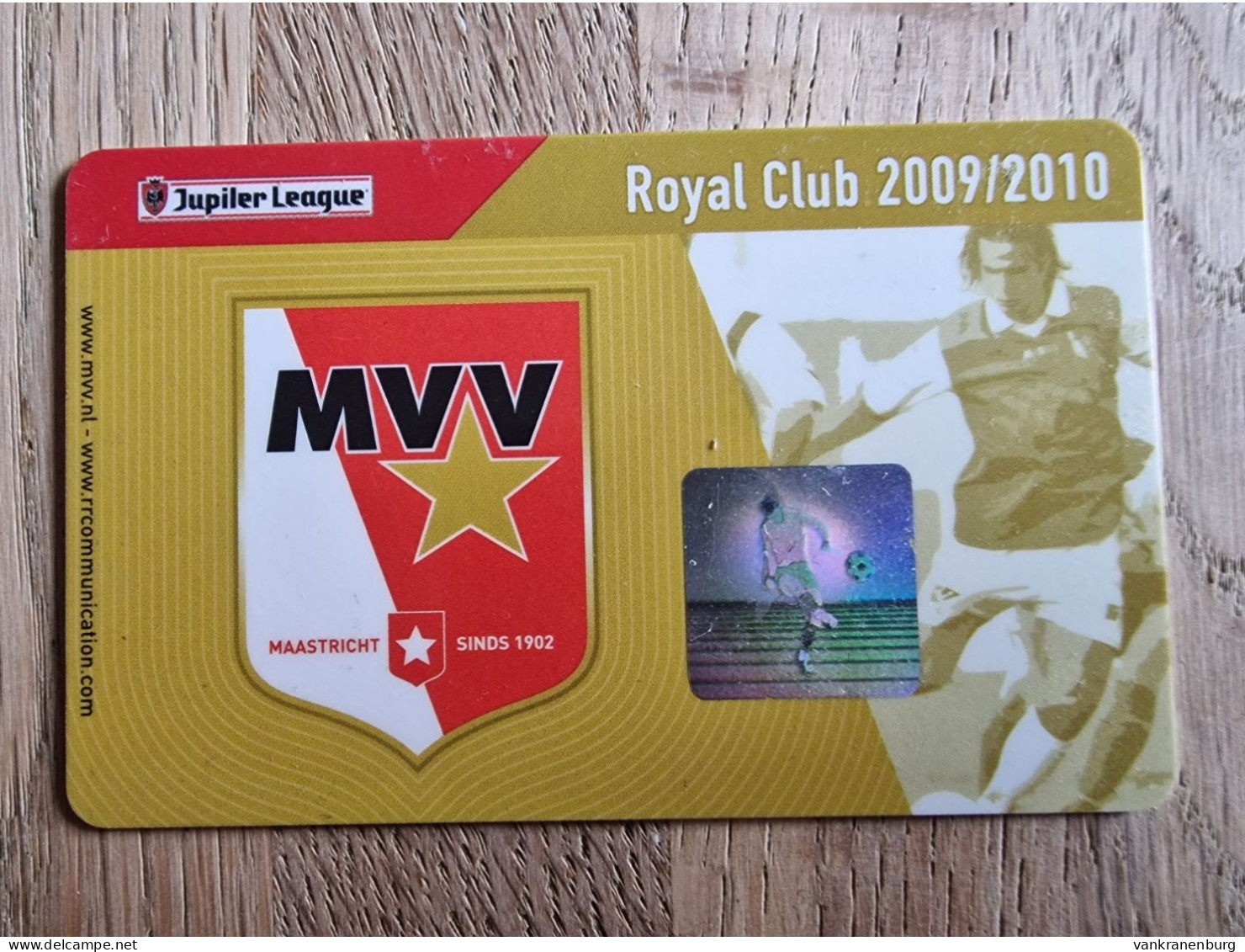 Royal Club Card - MVV Maastricht - 2009-2010 - Football Soccer Fussball Voetbal Foot - Habillement, Souvenirs & Autres