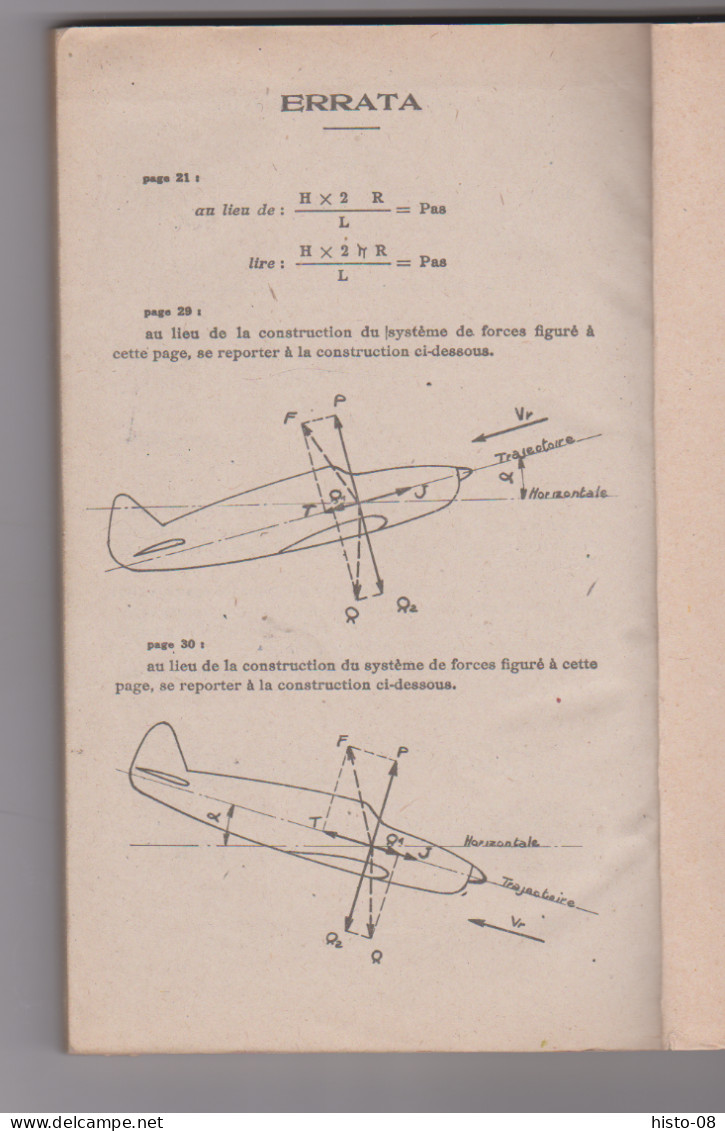 MANUEL DE L'AIDE MECANICIEN AVION ET MOTEUR . . 1946 . ECOLE DES MECANICIENS DE L'ARMEE DE L'AIR De ROCHEFORT - Avión