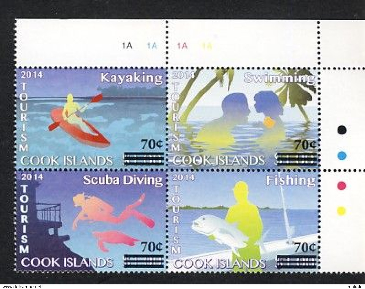 Cook Islands Kayak Natation Péche Swimming Scuba Diving - Rowing