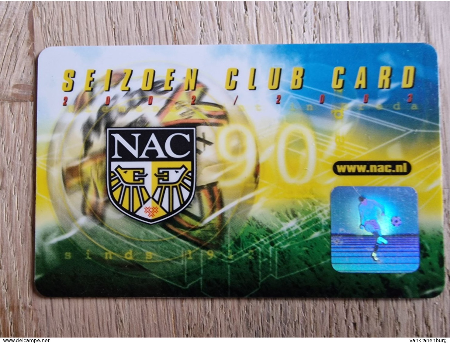 Season Club Card - NAC Breda - 2002-2003 - Football Soccer Fussball Voetbal Foot - Habillement, Souvenirs & Autres