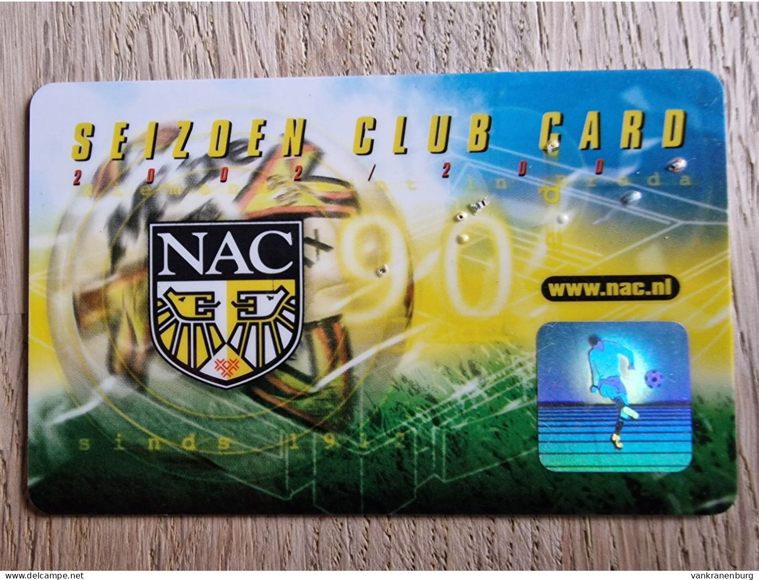 Season Club Card - NAC Breda - 2002-2003 - Football Soccer Fussball Voetbal Foot - Habillement, Souvenirs & Autres