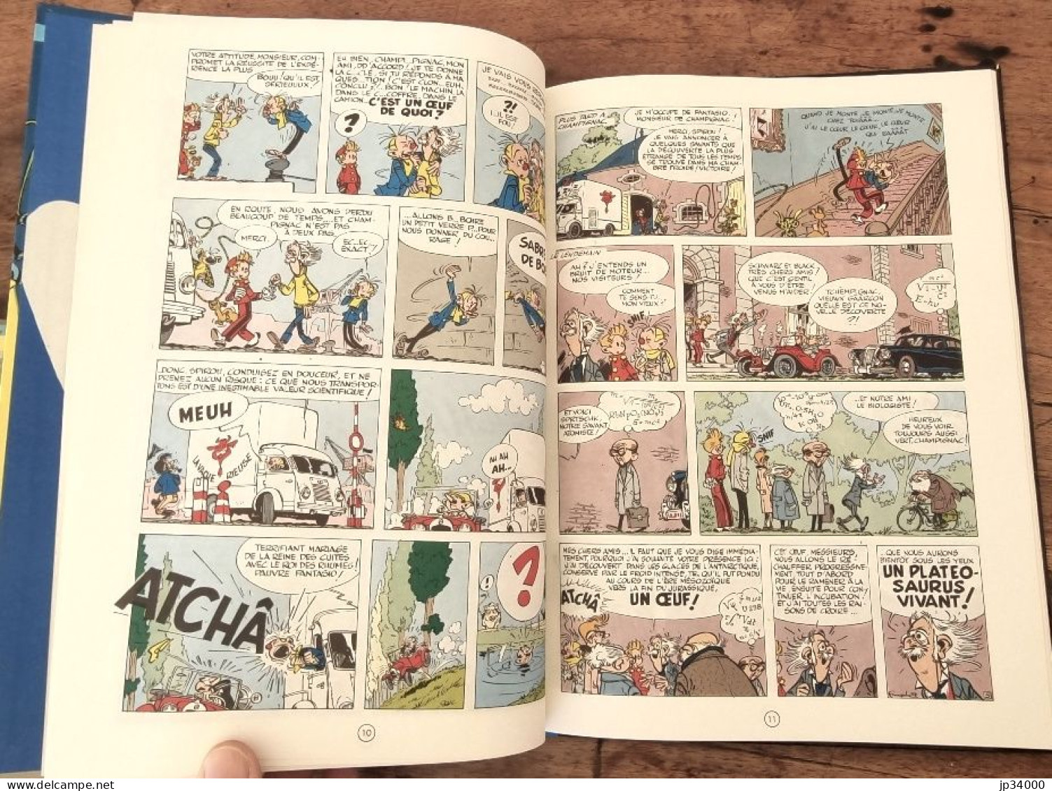 SPIROU ET FANTASIO N°13. Le Voyageur Du Mésozoïque. Dupuis 1972 Dos Rond.Parfait - Spirou Et Fantasio