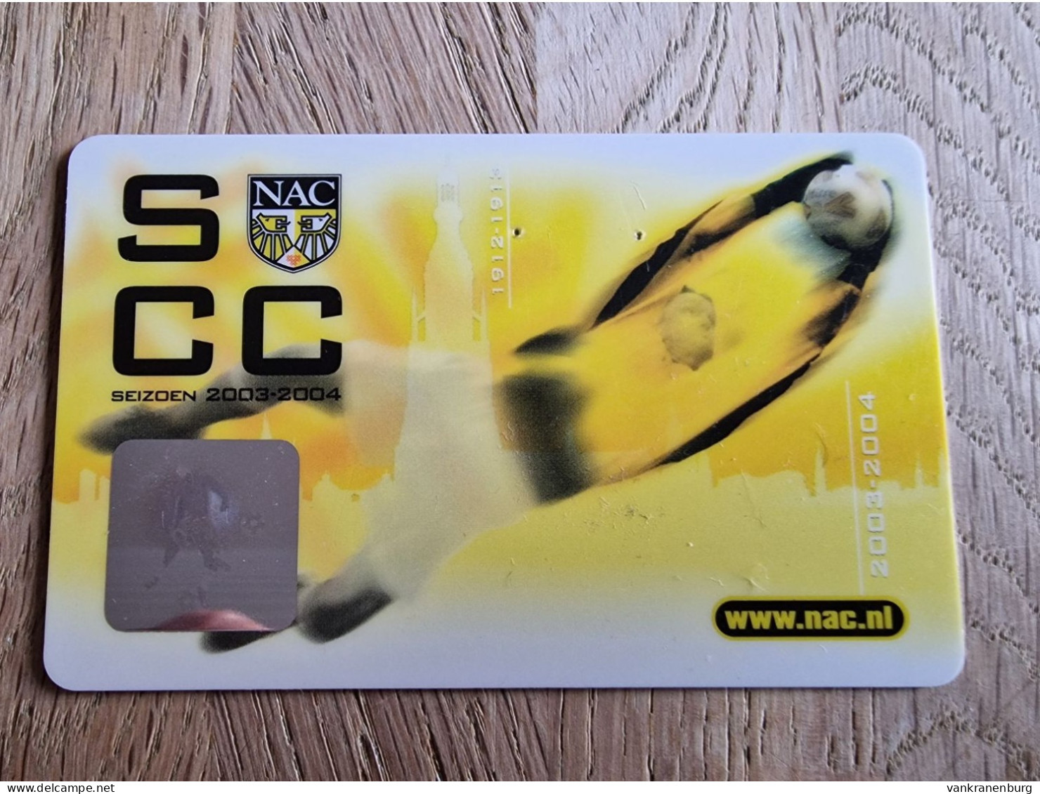 Season Club Card - NAC Breda - 2003-2004 - Football Soccer Fussball Voetbal Foot - Habillement, Souvenirs & Autres