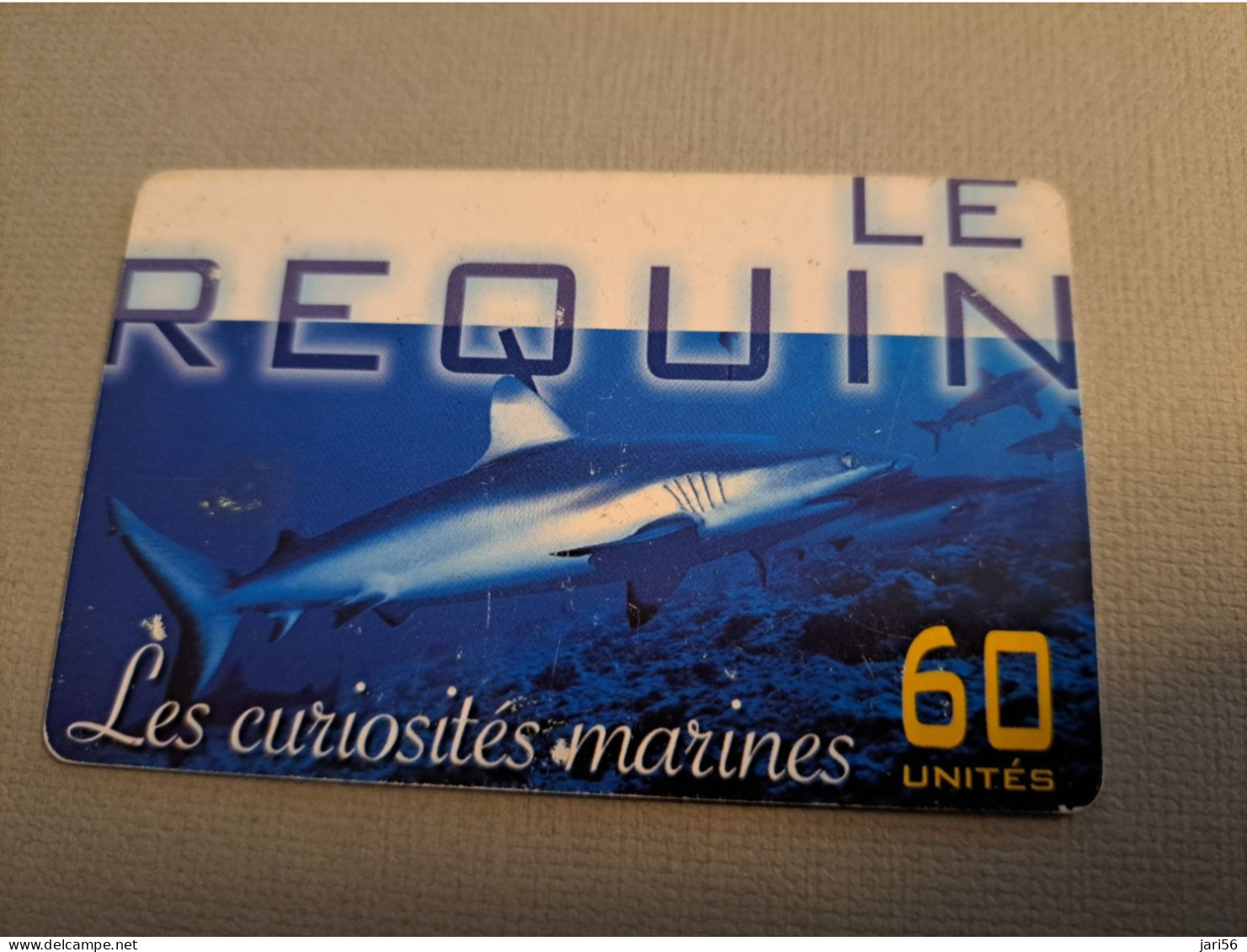 POLINESIA FRANCAISE  CHIPCARD  60 UNITS  /FISH/ REQUIN /LES CURIOSITES MARINES ./           **15860** - Französisch-Polynesien