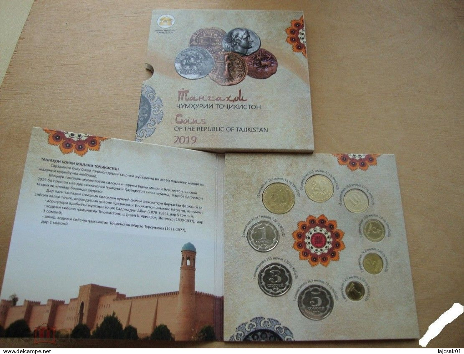 Tajikistan 2019. Coin Set,mint Set In Folder HISTORY - Tadjikistan