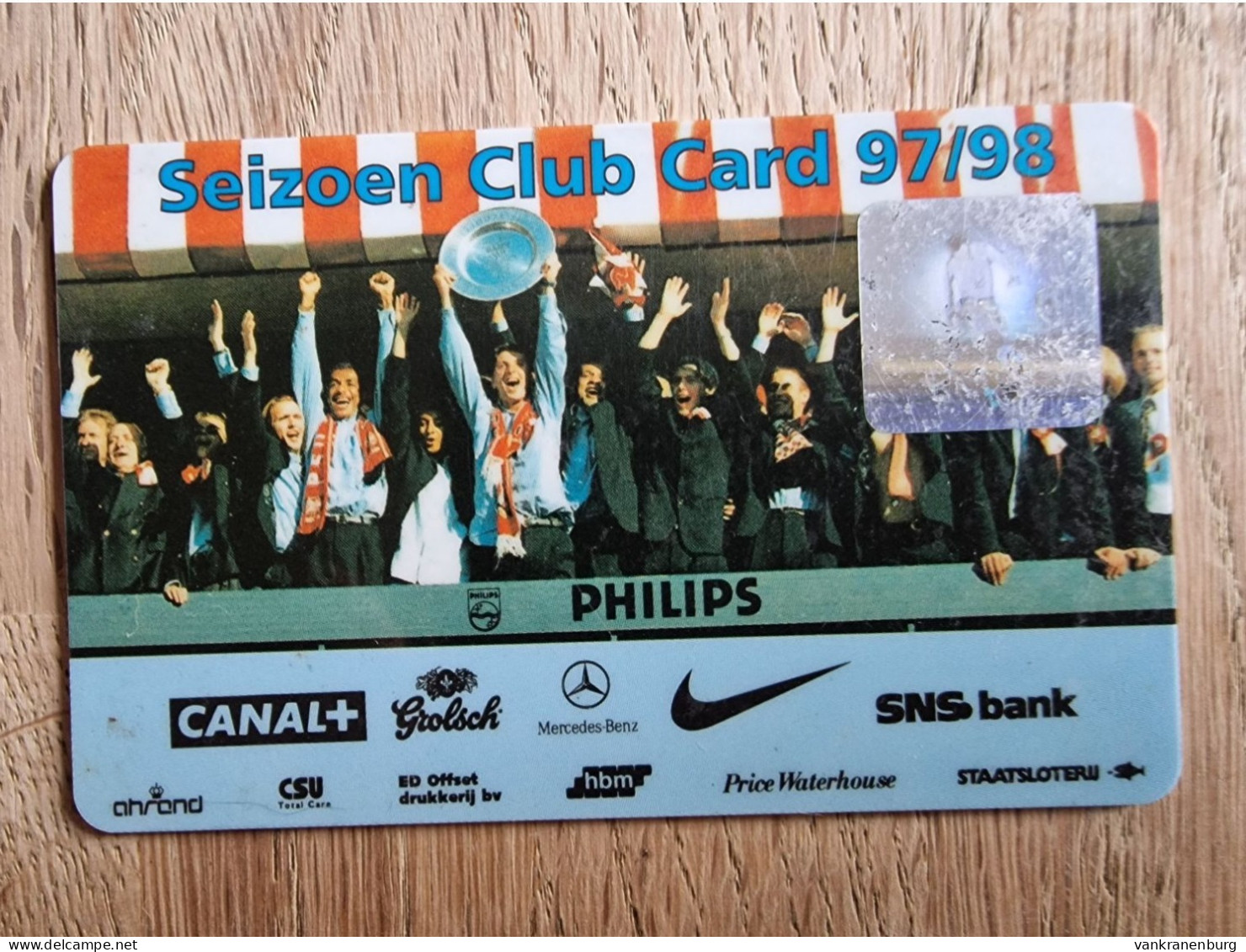 Season Club Card - PSV Eindhoven - 1997-1998 - Football Soccer Fussball Voetbal Foot - Habillement, Souvenirs & Autres