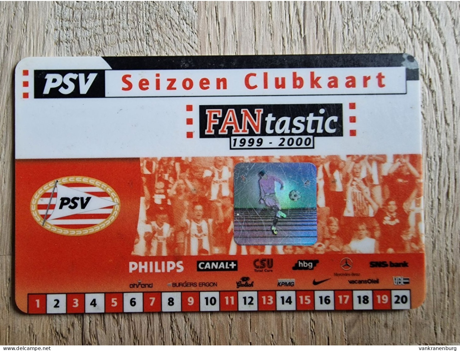 Season Club Card - PSV Eindhoven - 1999-2000 - Football Soccer Fussball Voetbal Foot - Habillement, Souvenirs & Autres