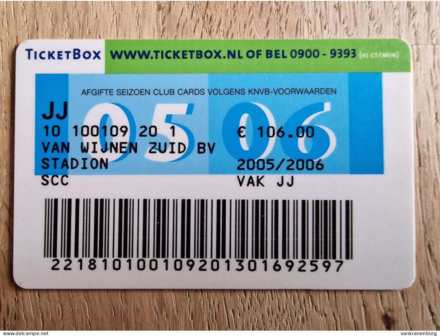 Season Club Card - RKC Waalwijk - 2005-2006 - Football Soccer Fussball Voetbal Foot - Habillement, Souvenirs & Autres