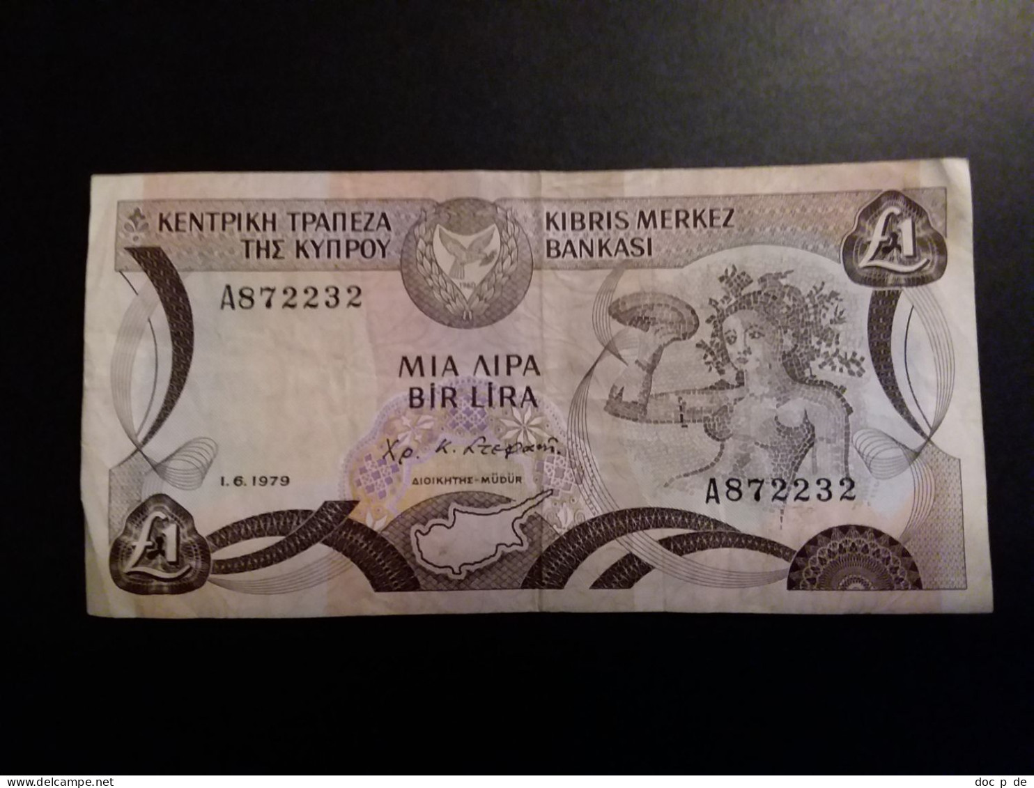 Zypern - Cyprus - Chypre - 1 Pounds - Mia Lira - Bir Lira - 1.6.1979 - A872232 - Used Condition - Cyprus