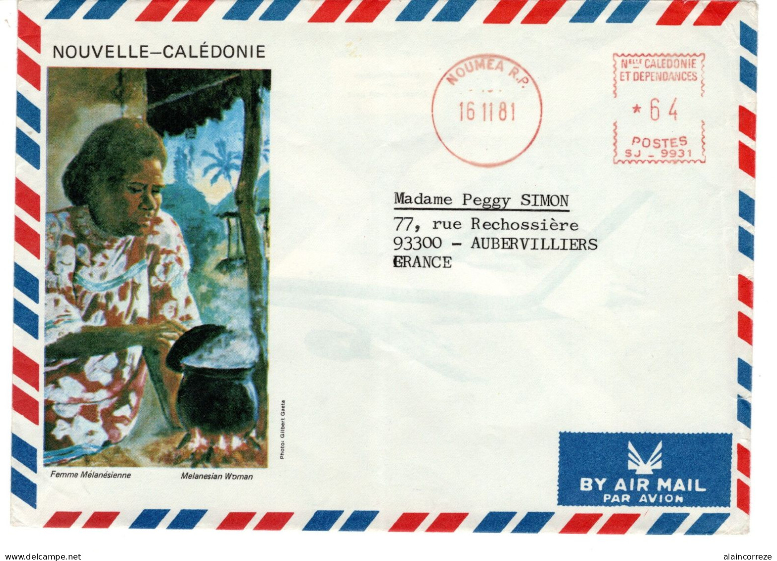 Nouvelle Calédonie Et Dépendances EMA SJ-9931 De Nouméa RP De 1981 - Cartas & Documentos