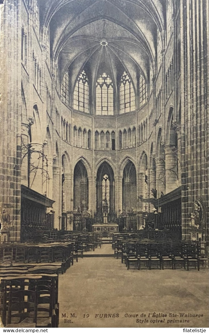 Veurne De Middenberm Van De St Walburgakerk - Veurne