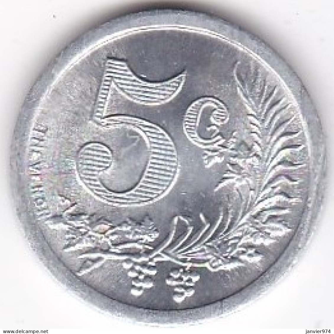 Chambre De Commerce D'Oran , 5 Centimes 1921 , Aluminium. Lec# 314a, Neuve /UNC - Algerien