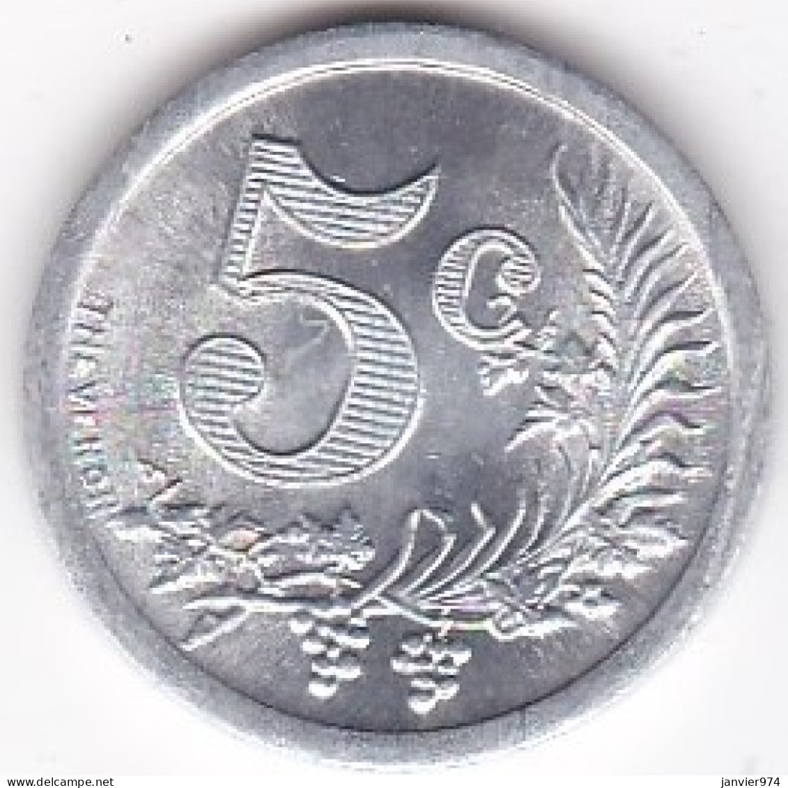 Chambre De Commerce D'Oran , 5 Centimes 1921 , Aluminium. Lec# 314a, Neuve /UNC - Algerije